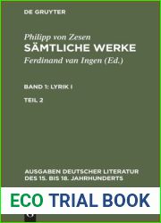 Samtliche Werke : Band 1 2 Lyrik I. Zweiter Teil
