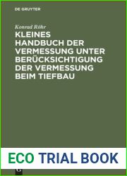 Kleines Handbuch der Vermessung unter Berucksichtigung der Vermessung beim Tiefbau