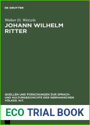 Johann Wilhelm Ritter (Quellen Und Forschungen Zur Sprach- Und Kulturgeschichte der) (German Edition)