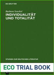 Individualitat und Totalitat (Studien Zur Deutschen Literatur) (German Edition)