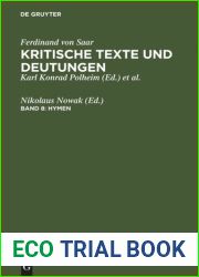 Kritische Texte und Deutungen : Band 8 Hymen