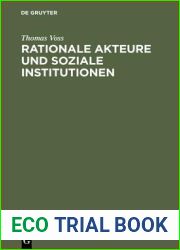 Rationale Akteure und soziale Institutionen (German Edition)