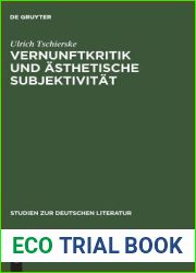 Vernunftkritik Und Asthetische Subjektivitat: Studien Zur Anthropologie Friedrich Schillers (Studien Zur Deutschen Literatur) (German Edition)