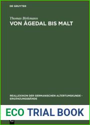 Von Agedal bis Malt (Erganzungsbande Zum Reallexikon der Germanischen Altertumskunde)