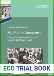 Das Reichsfinanzministerium im Nationalsozialismus. Macht der Ausnahme