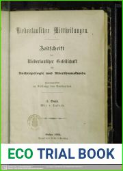 Niederlausitzer Mittheilungen. Zeitschrift der Niederlausitzer Gesellschaft fur Anthropologie und Urgeschichte