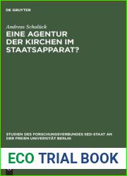 Eine Agentur der Kirchen im Staatsapparat? (Studien Des Forschungsverbundes sed-Staat An der Freien Univ) (German Edition)