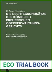 Die Rechtsgrundsatze des Koniglich Preussischen Oberverwaltungsgerichts: 1895, Erganzungsband