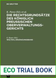 Die Rechtsgrundsatze des Koniglich Preussischen Oberverwaltungsgerichts: 1913 1914, Erganzungsband
