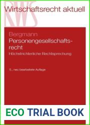 Hochstrichterliche Rechtsprechung zum Personengesellschaftsrecht