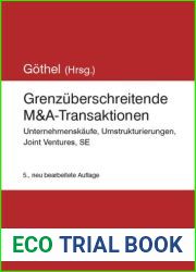 Grenzuberschreitende M and A-Transaktionen (German Edition)