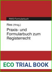 Praxis- und Formularbuch zum Registerrecht (German Edition)