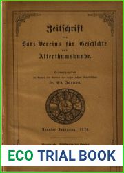 Zeitschrift des Harz-Vereins fur Geschichte und Alterthumskunde