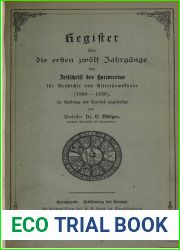 Register uber die ersten zwolf Jahrgange der Zeitschrift des Harz-Vereins fur Geschichte und Alterthumskunde