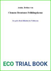 Clemens Brentanos Fruehlingskranz (German Edition)