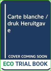 Carte blanche druk Heruitgave